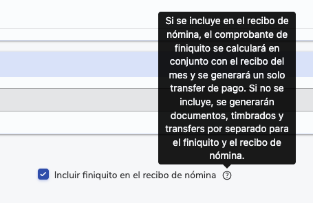 Imagen referencial del checkbox ubicado en el formulario de baja de México
